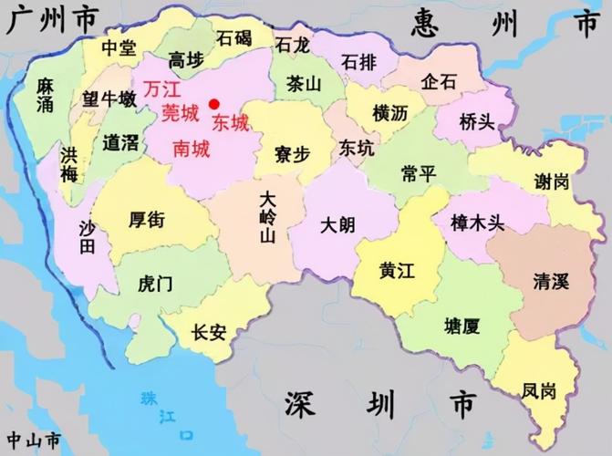 东莞地图各镇各区的相关图片