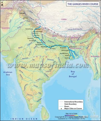 印度恒河水流向哪里的相关图片